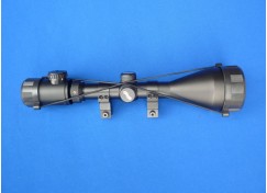 Optika na vzduchovku 6-12x44EG + kroužky 11mm s červeným podsvětleným křížem 